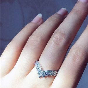 Princess wish pandora ring 925 size 8